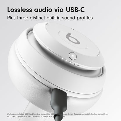 Studio Pro –Bluetooth Noise Cancelling Headphones – Personalised Spatial Audio, Apple & Android Compatibility, up to 40 Hours of Battery Life - Matt White