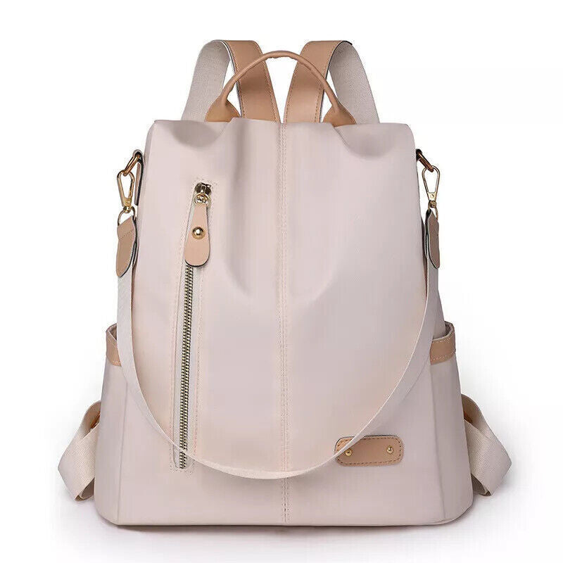 Womens Ladies Waterproof Anti-Theft Backpack Rucksack Travel School Shoulder Bag