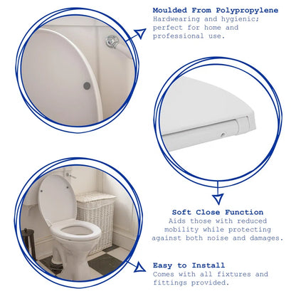 Soft Close round Standard Toilet Seat