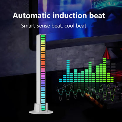RGB LED Rhythm Light Music Sound Control Rhythm Ambient Atmosphere Lamp LED Strip Computer Car Creative Led Pick Decor Lights