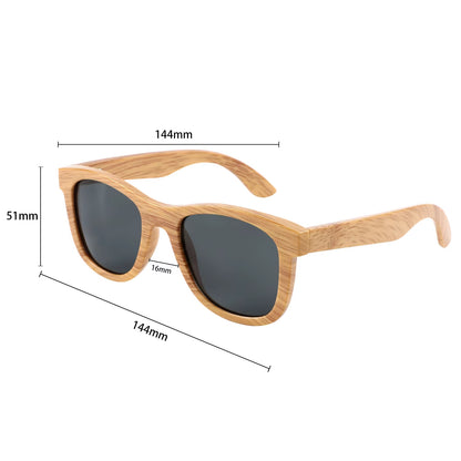 Plastics Wood Bamboo Sunglasses Men Women Classic Fashion UV400 Vintage Driving Sun Glasses Black Fishing Eyewear