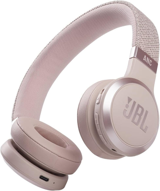 Live 460NC Wireless On-Ear Bluetooth Headphones with Active Noise-Cancelling Technology, up to 50 Hours Battery Life, Rose Pink