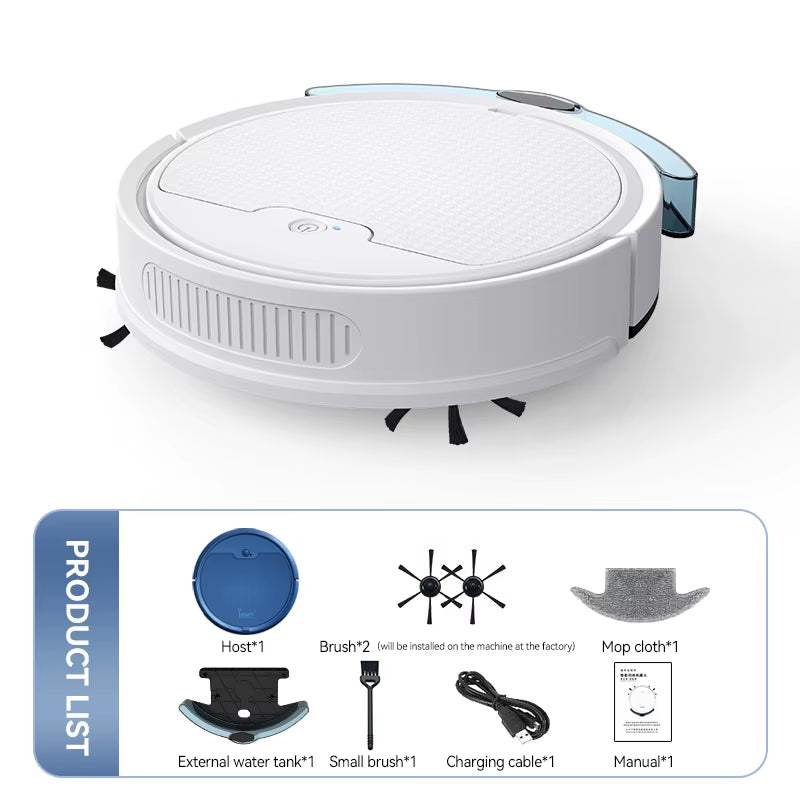 Intelligent Sweeping Robot Large Water Tank Mobile App Remote Control Planning and Cleaning Line Low Noise 2000 Pa Large Suction