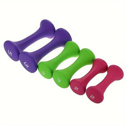 6pcs Fitness Weights Dumbbells With 1pc Dumbbell Rack - Perfect for Bodybuilding, Fitness Exercise, Strength Training - DynamicDrop Hub