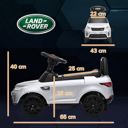 Land Rover Licensed 6V Kids Electric Ride on Car, 2 in 1 Sliding Car Battery Powered Car with Headlights Music Horn, for 18-60 Months