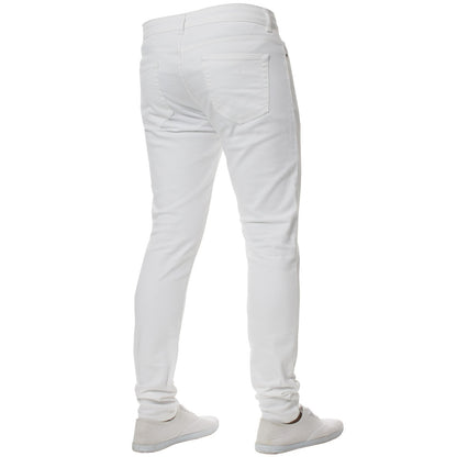 Enzo Mens Skinny Jeans Slim Fit Super Stretch Flex Denim Trouser Pants All Waist