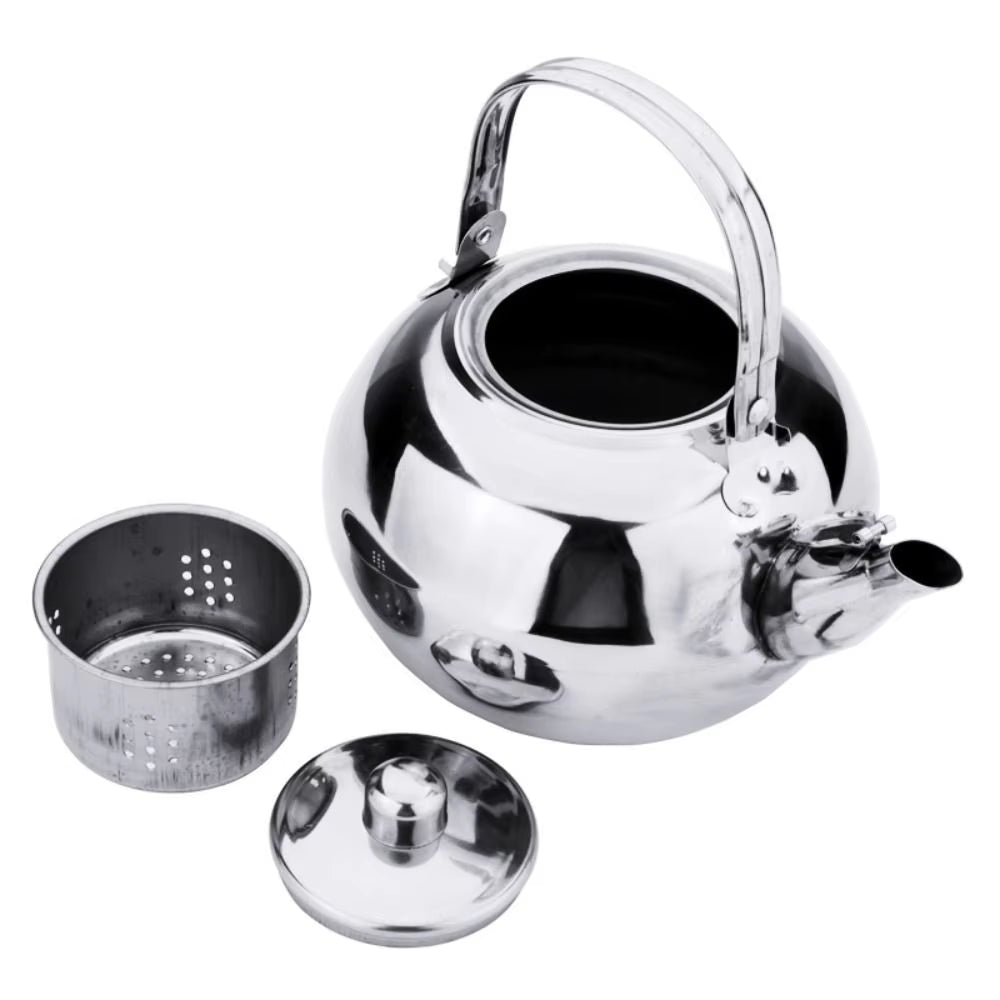 Stainless Steel Water Kettle with Infuser Filter – Tea & Coffee Kettle with Anti-Scald Handle