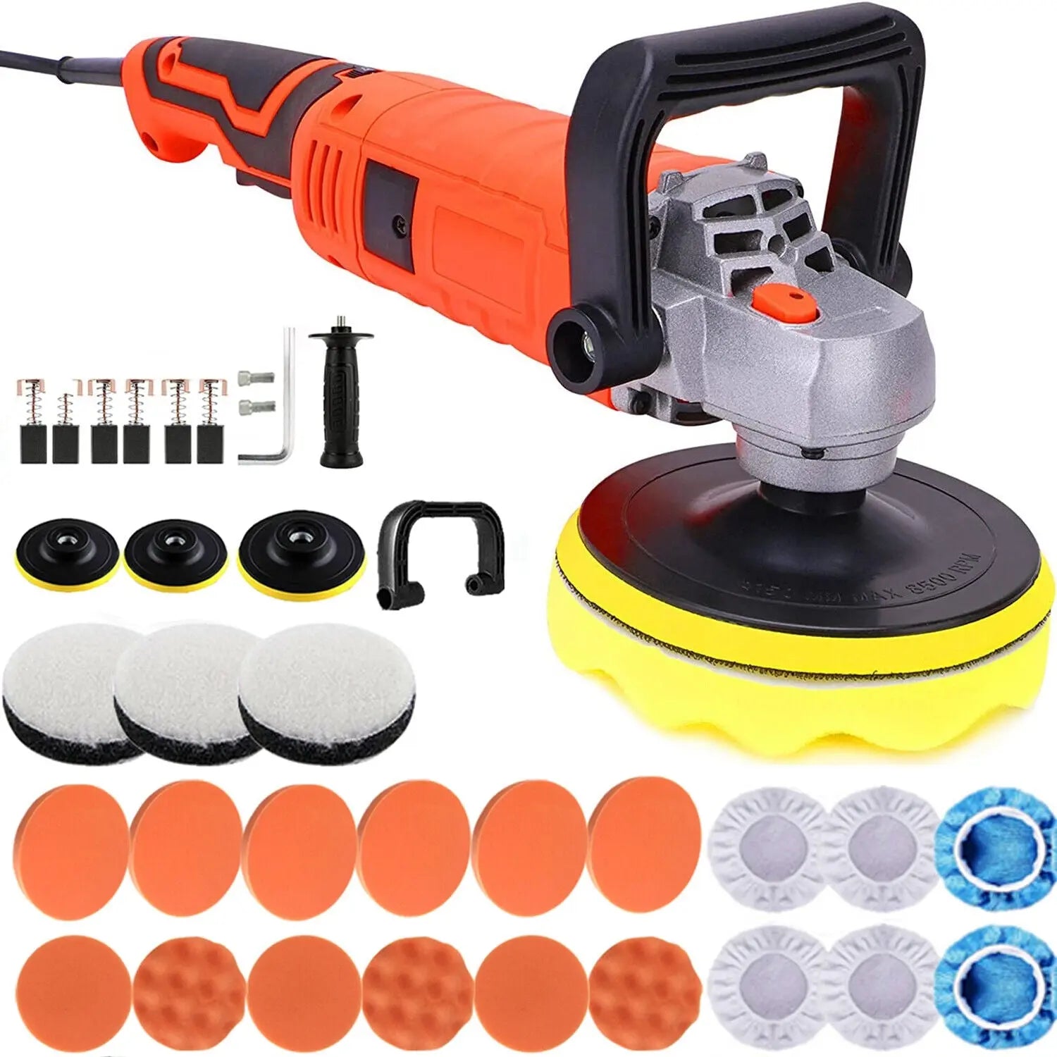 7" Polisher Buffer Cordless Car Furniture Polishing Machines Electric Polisher - DynamicDrop Hub