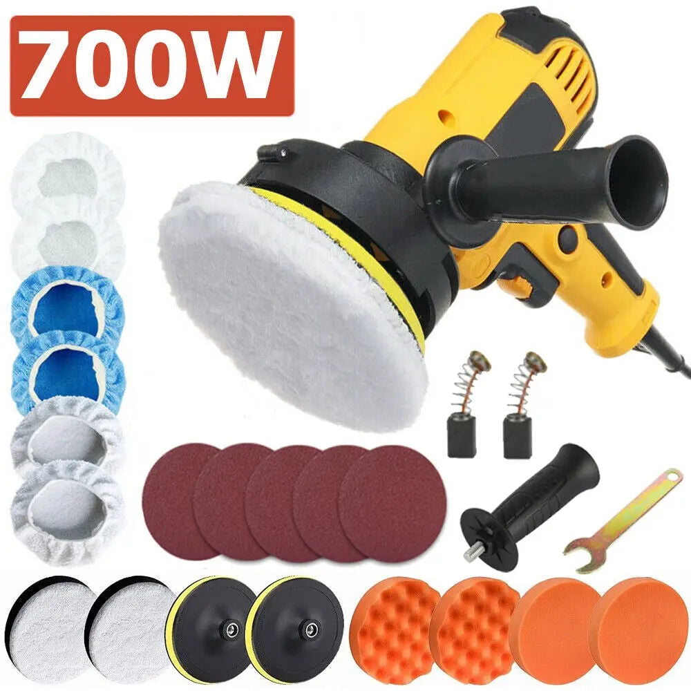 7" Polisher Buffer Cordless Car Furniture Polishing Machines Electric Polisher - DynamicDrop Hub