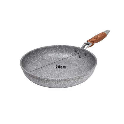 Durable Stone Frying Wok Pan – Non-Stick Ceramic Pot for Induction & Gas Stove, Skillet for Steak Cooking