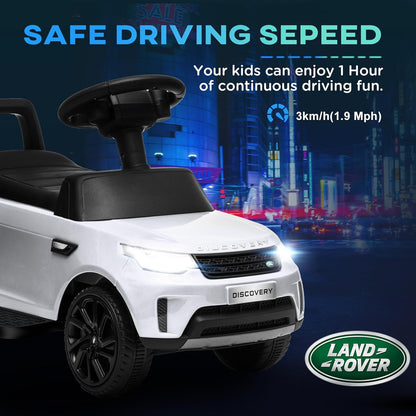 Land Rover Licensed 6V Kids Electric Ride on Car, 2 in 1 Sliding Car Battery Powered Car with Headlights Music Horn, for 18-60 Months