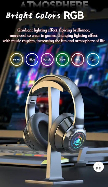 Wireless Bluetooth 5.2 Noise-Cancelling Over-Ear Headphones