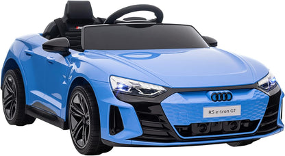 Audi RS E-Tron GT Licensed Electric Cars for Kids Electric Ride-Ons 12V Battery Powered Toy W/Remote Control Music, for 3-5 Years, Red