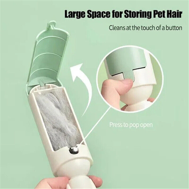Pet Hair Remover Multi-Function Double-Sided Hair Brush Cat Dog Roller Scraper
