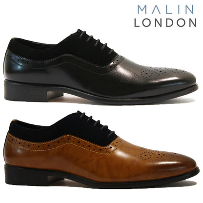 MENS BROGUES LACE up SHOES SMART CASUAL OXFORD FORMAL WEDDING OFFICE DRESS WORK