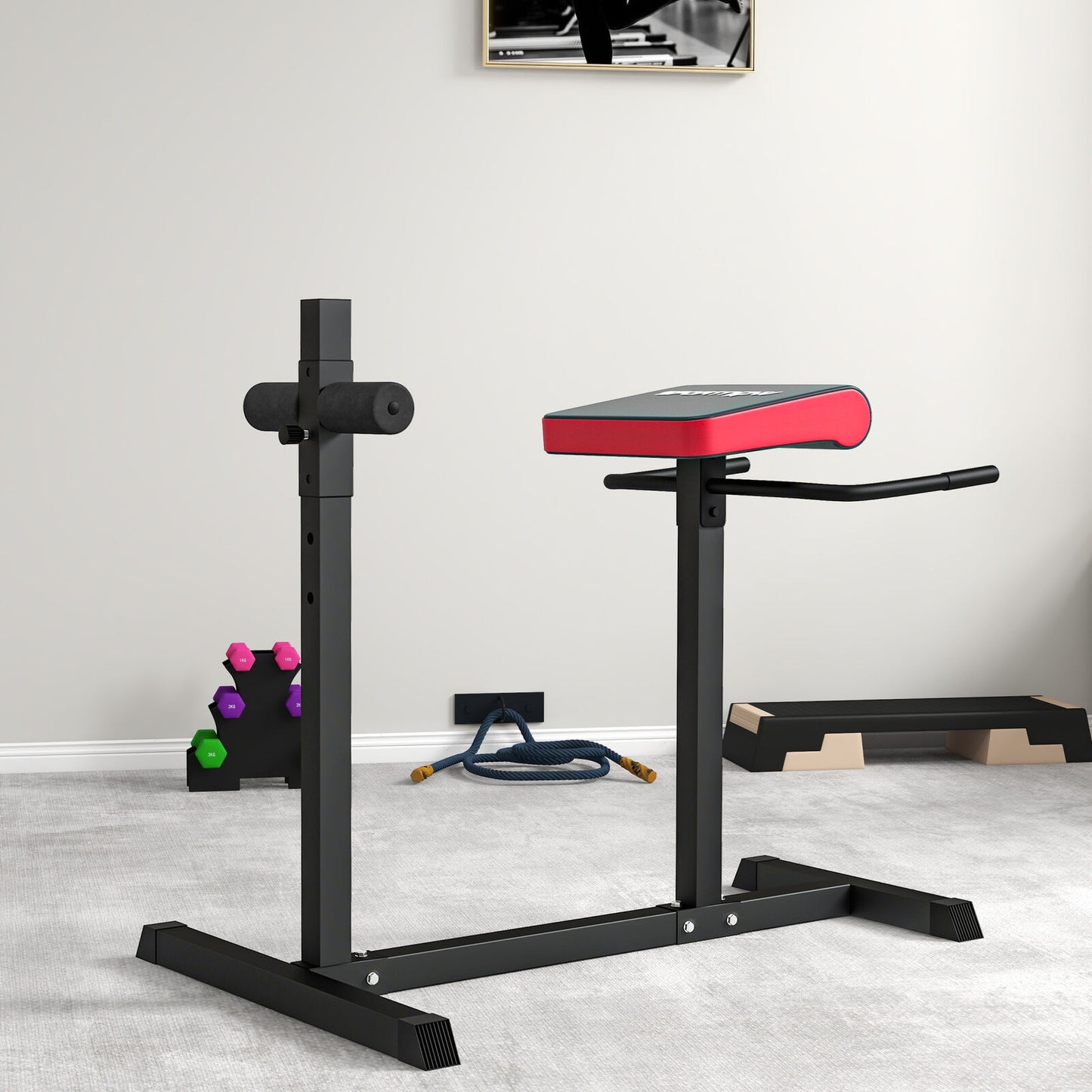 Back Extension Roman Chair – Adjustable Hyperextension Bench for Core, Back, and Glutes - Domestic Delivery Only