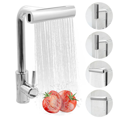 Kitchen Sink Mixer Taps 4 Mode Pull Out Spout Spray Single Lever Modern Mono Tap