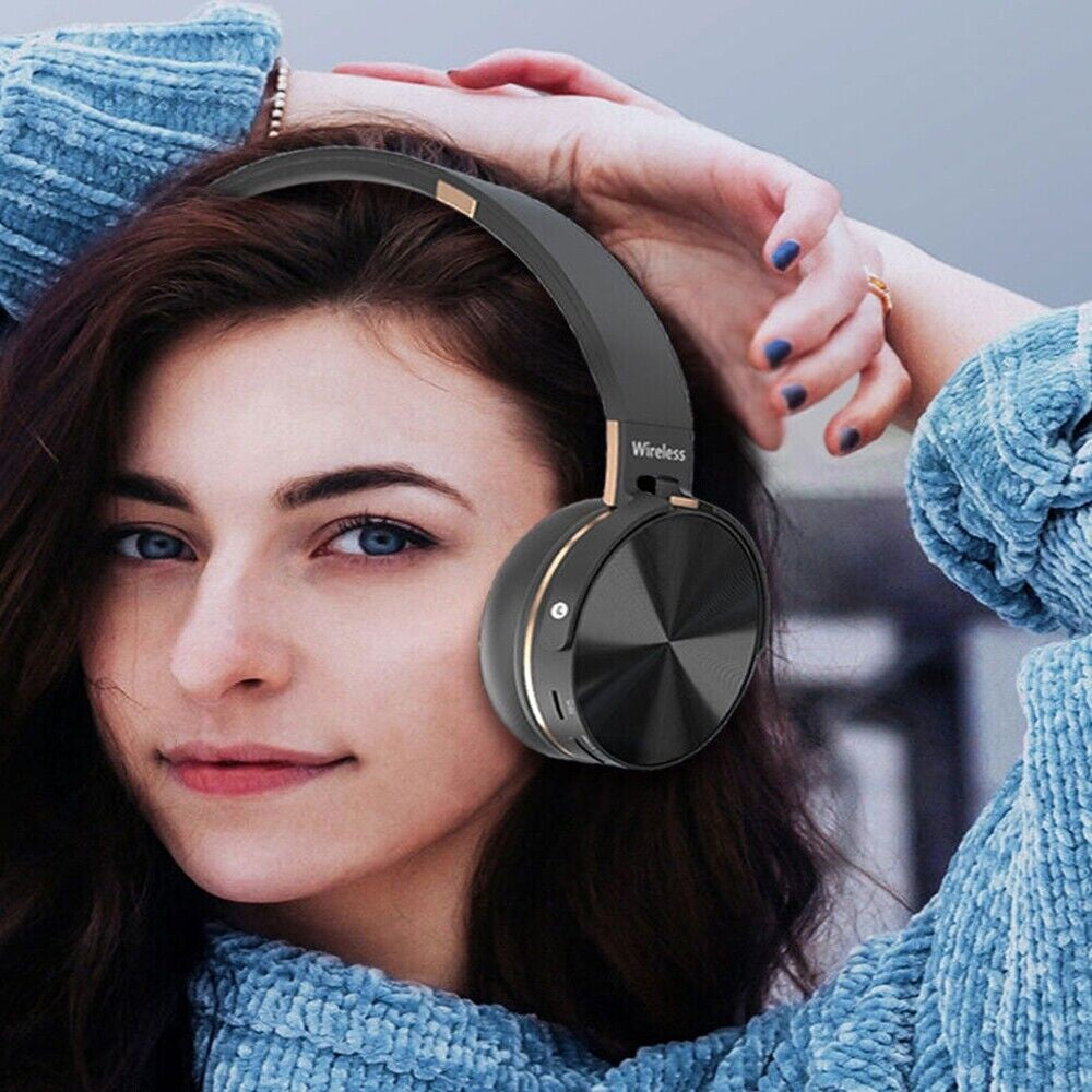 Wireless Bluetooth Headphones with Noise Cancelling Over-Ear Stereo Earphones