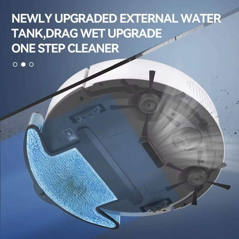 Intelligent Sweeping Robot Large Water Tank Mobile App Remote Control Planning and Cleaning Line Low Noise 2000 Pa Large Suction