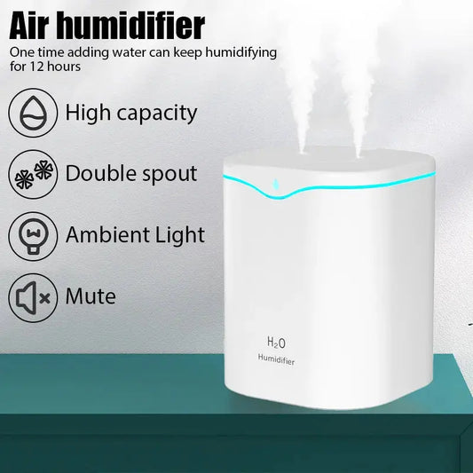 Air Humidifier Double Spray Port Essential Oil Aromatherapy Humificator - DynamicDrop Hub