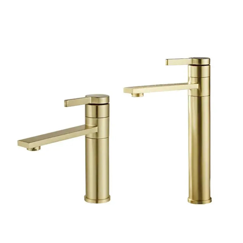 Bathroom Faucet Solid Brass Cold and Hot Water Mixer Sink Tap Single Handle - DynamicDrop Hub