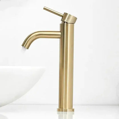 Bathroom Faucet Solid Brass Cold and Hot Water Mixer Sink Tap Single Handle - DynamicDrop Hub