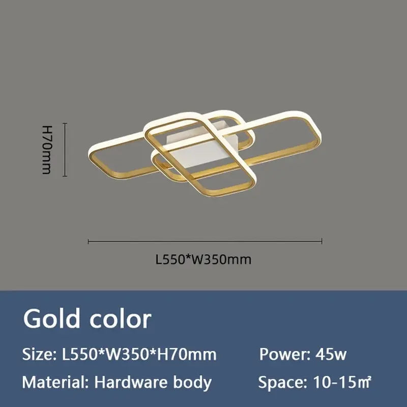 NEO Gleam Gold/Black Finished Modern Led Chandelier for Living Room Bedroom Study Room Indoor 90-260V Lighting Chandelier Fixtue - DynamicDrop Hub