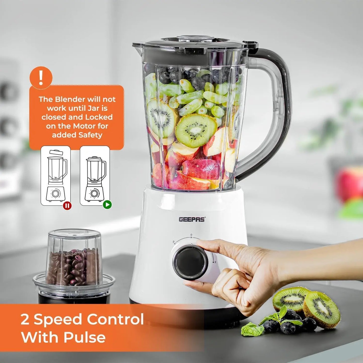 Blender Smoothie Maker Ice Crusher Mixer Blenders Fruit Juicer Vegetables Black - DynamicDrop Hub