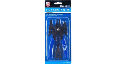 Bluespot Circlip Snap Ring Pliers Internal External Bent Straight 4 in 1 Plier - DynamicDrop Hub