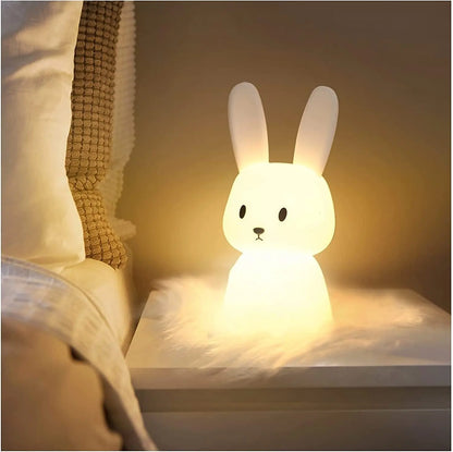 Bunny Baby Night Light, Kids USB Charging Bedroom Light, Night Lamp Cute Animal - DynamicDrop Hub