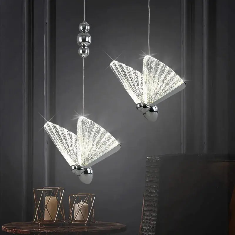 Butterfly Led Pendant Lights Nordic Hanging Lamp Indoor Lighting for Bedside Living Dining Room Kitchen Pendente Iluminação - DynamicDrop Hub