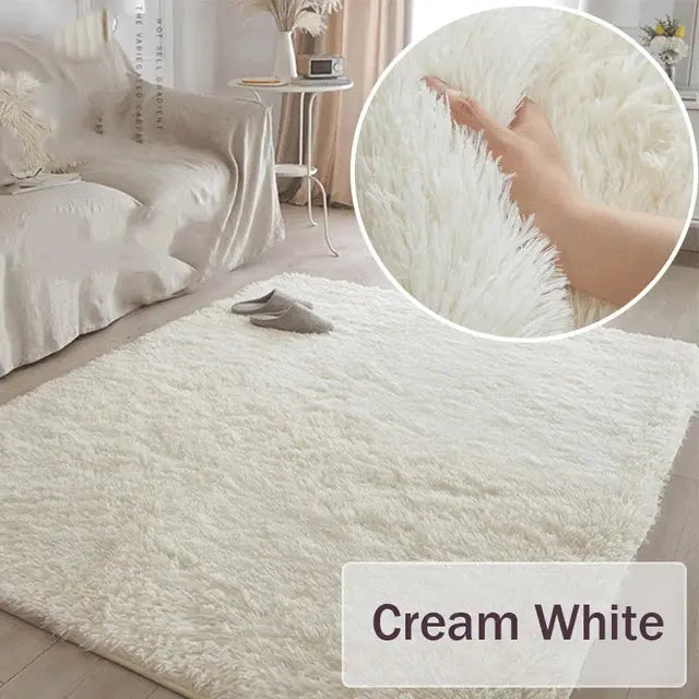 Carpet for Living Space - Plush Rug, Fluffy Mats, Anti-Slip, Soft Velvet Carpets - DynamicDrop Hub