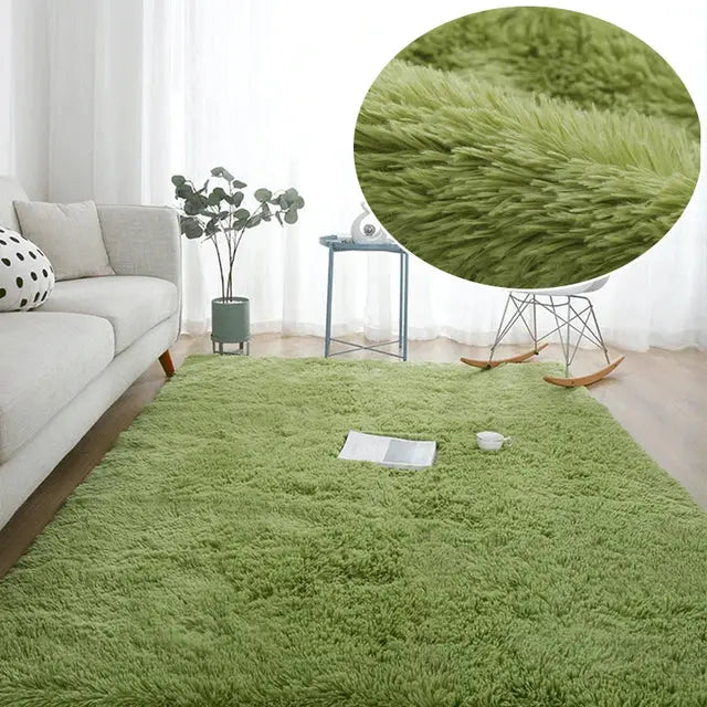 Carpet for Living Space - Plush Rug, Fluffy Mats, Anti-Slip, Soft Velvet Carpets - DynamicDrop Hub
