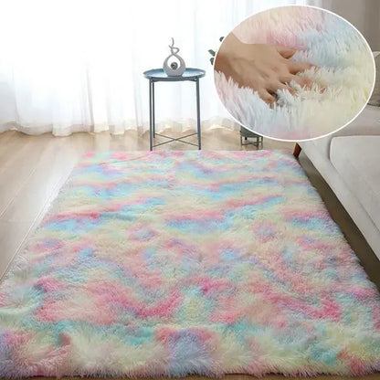 Carpet for Living Space - Plush Rug, Fluffy Mats, Anti-Slip, Soft Velvet Carpets - DynamicDrop Hub