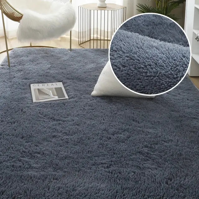 Carpet for Living Space - Plush Rug, Fluffy Mats, Anti-Slip, Soft Velvet Carpets - DynamicDrop Hub