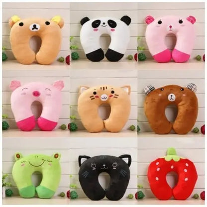 Cartoon Kids U~Shaped Pillow Plush Neck Pillow Nap Pillow Lunch Break Pillow UK - DynamicDrop Hub