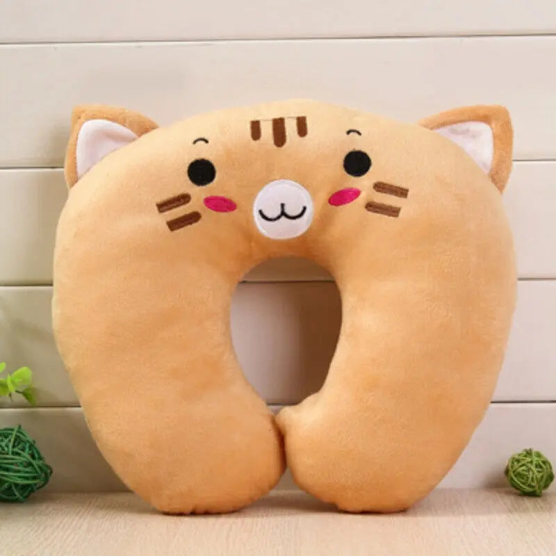 Cartoon Kids U~Shaped Pillow Plush Neck Pillow Nap Pillow Lunch Break Pillow UK - DynamicDrop Hub