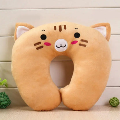 Cartoon Kids U~Shaped Pillow Plush Neck Pillow Nap Pillow Lunch Break Pillow UK - DynamicDrop Hub