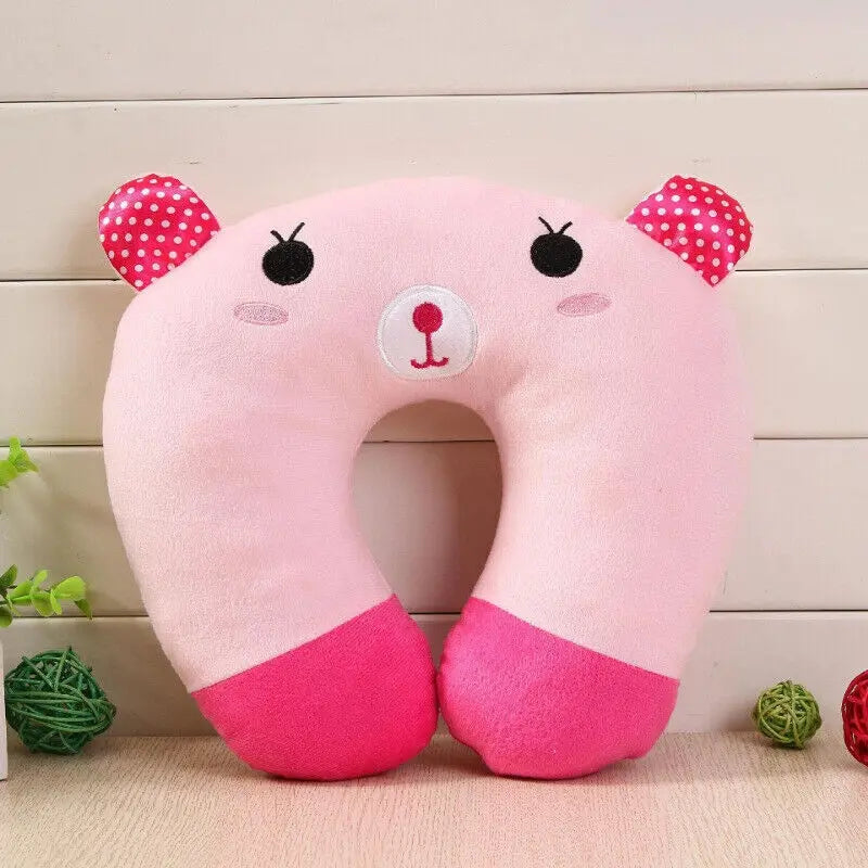 Cartoon Kids U~Shaped Pillow Plush Neck Pillow Nap Pillow Lunch Break Pillow UK - DynamicDrop Hub