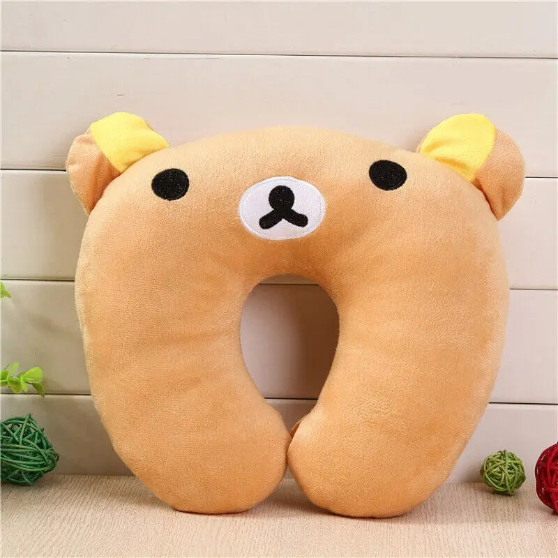 Cartoon Kids U~Shaped Pillow Plush Neck Pillow Nap Pillow Lunch Break Pillow UK - DynamicDrop Hub