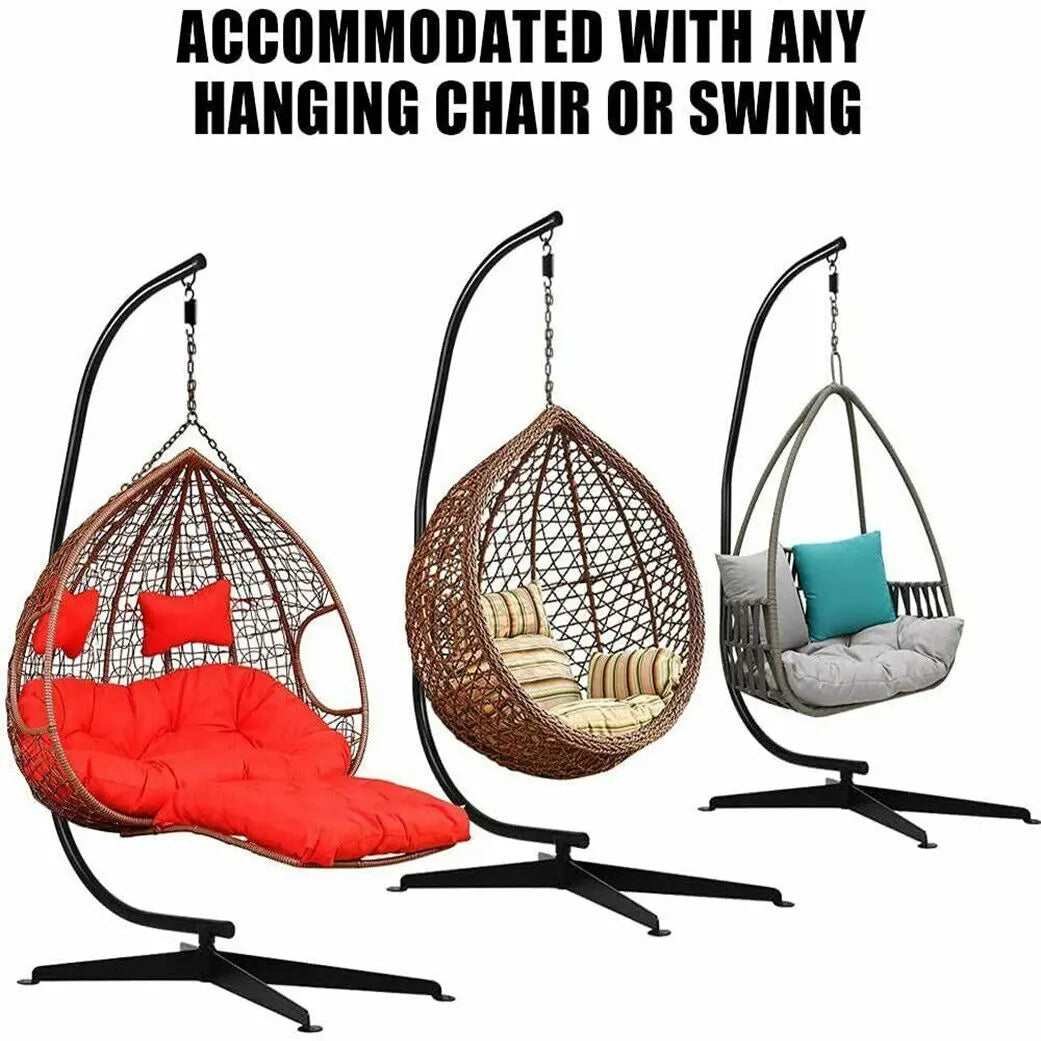 Cocoon Egg Hanging Swing Chair Stand Hammock Frame Garden Furniture in & Outdoor - DynamicDrop Hub