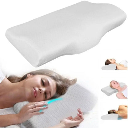 Contour Memory Foam Cervical Support Pillow Neck Pain Relief Sleeping Orthopedic - DynamicDrop Hub