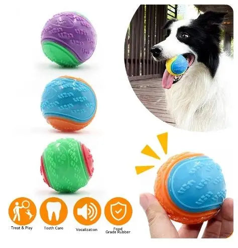 Dog Pet Interactive Teeth Cleaning Bite Resistance Toy Ball - DynamicDrop Hub