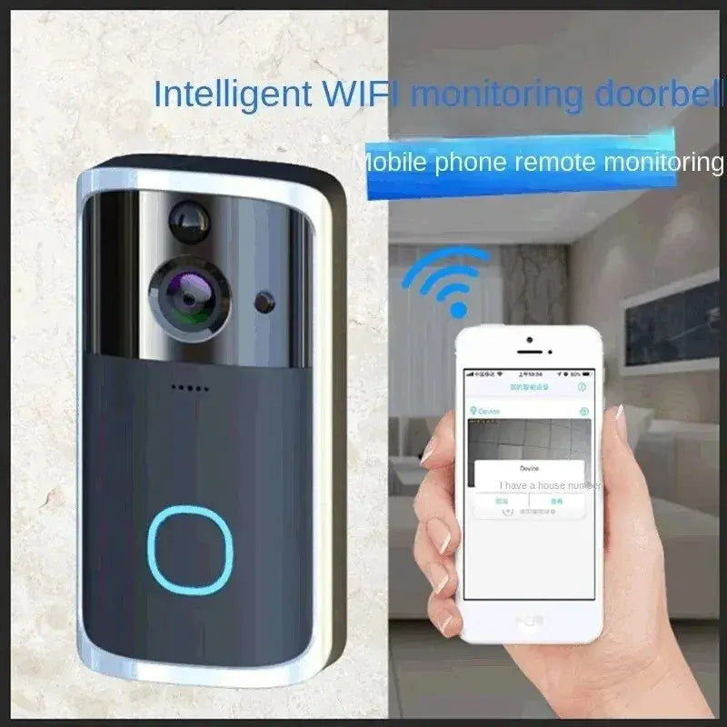 Doorbell Camera Wifi Smart Home Video Door Bell Wireless 2-Way Audio PIR Motion Detection - DynamicDrop Hub