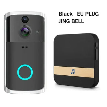 Doorbell Camera Wifi Smart Home Video Door Bell Wireless 2-Way Audio PIR Motion Detection - DynamicDrop Hub