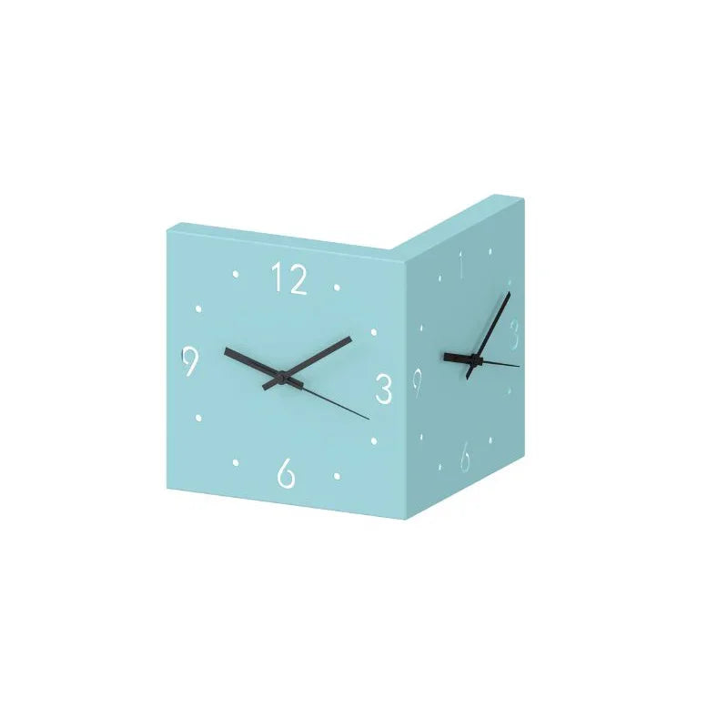 Double-Sided Square Wall Clock Minimalist Creative Corner Digital Hollow-Out Silent Wall Clock Simple Wall Decoration