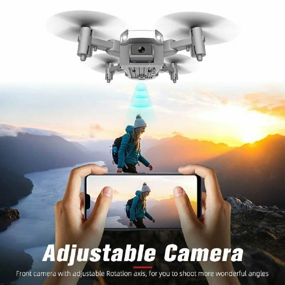 Drone Foldable Quadcopter Transmission WIFI FPV 4K HD Dual Camera 3 Batteries - DynamicDrop Hub