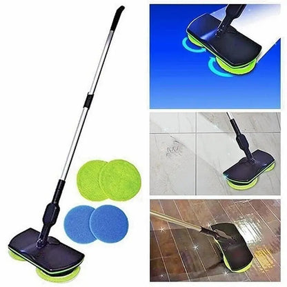 Electric Cordless Floor Cleaner Scrubber Sweeper Polisher Spin Mop Rechargeable - DynamicDrop Hub