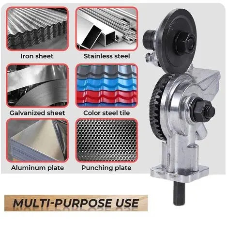 Electric Drill Plate  Cutting Tool Sheet Metal Scissors - DynamicDrop Hub