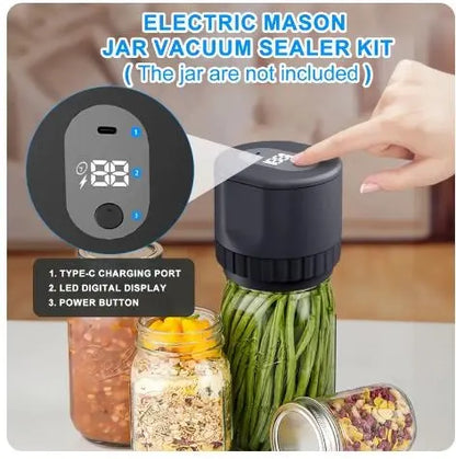 Electric Jar Vacuum Sealer Kit for Food Storage and Fermentation - DynamicDrop Hub